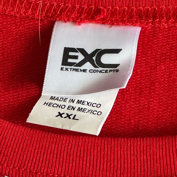 NWT EXC Extreme Concepts Men’s Ugly Sweater Red Size XXL - Picture 2 of 2